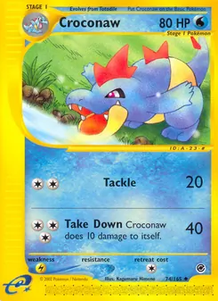 Croconaw, Expedition Base Set, no. 74