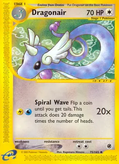 Dragonair, Expedition Base Set, no. 75