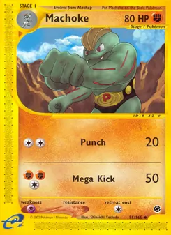 Machoke, Expedition Base Set, no. 85