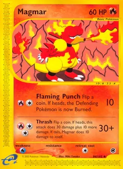 Magmar, Expedition Base Set, no. 86