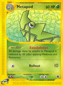 Metapod, Expedition Base Set, no. 87