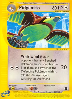 Pidgeotto, Expedition Base Set, no. 88