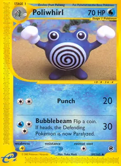 Poliwhirl, Expedition Base Set, no. 89