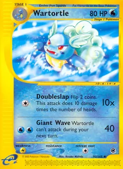 Wartortle, Expedition Base Set, no. 92
