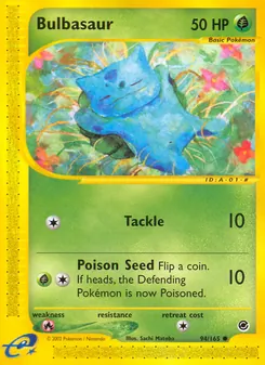 Bulbasaur, Expedition Base Set, no. 94