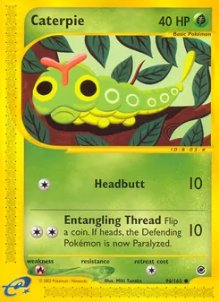 Caterpie, Expedition Base Set, no. 96