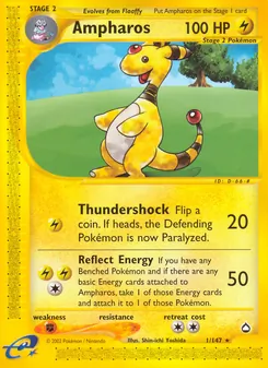 Ampharos, Aquapolis, no. 1