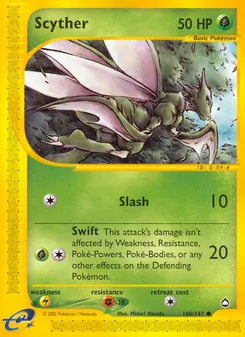Scyther, Aquapolis, no. 106