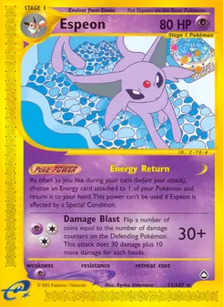 Espeon, Aquapolis, no. 11