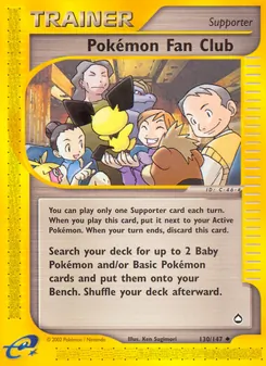 Pokémon Fan Club, Aquapolis, no. 130