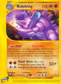 Nidoking, Aquapolis, no. 24