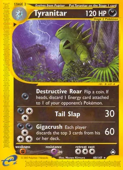 Tyranitar, Aquapolis, no. 40
