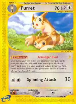 Furret, Aquapolis, no. 48