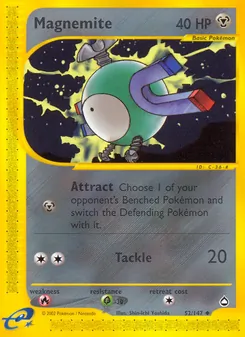 Magnemite, Aquapolis, no. 52