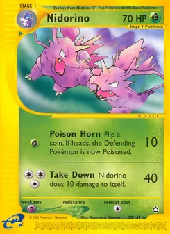 Nidorino, Aquapolis, no. 55