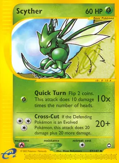 Scyther, Aquapolis, no. 57