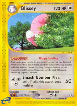 Blissey, Aquapolis, no. 6