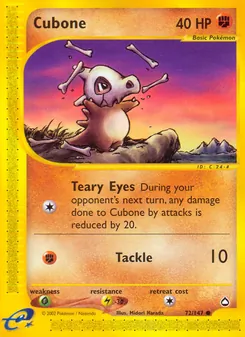 Cubone, Aquapolis, no. 72