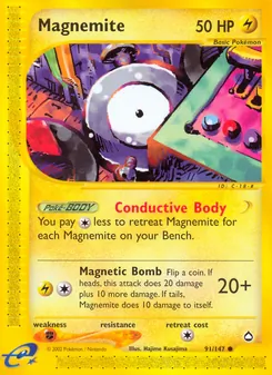 Magnemite, Aquapolis, no. 91