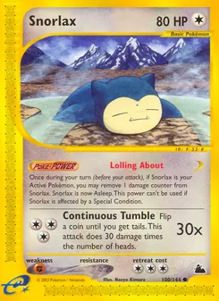 Snorlax, Skyridge, n° 100