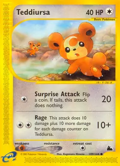 Teddiursa, Skyridge, n° 109