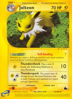 Jolteon, Skyridge, n° 13