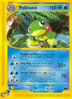 Politoed, Skyridge, n° 25