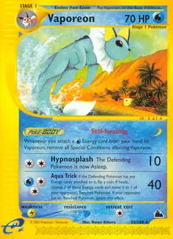 Vaporeon, Skyridge, n° 33