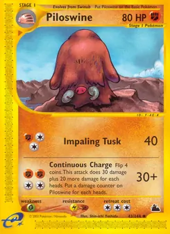 Piloswine, Skyridge, n° 43