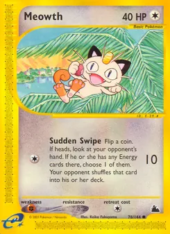 Meowth, Skyridge, n° 78