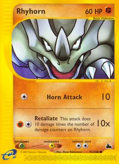 Rhyhorn, Skyridge, n° 91