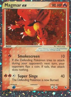 Magmar ex, Ruby & Sapphire, no. 100