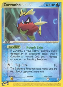 Carvanha, Ruby & Sapphire, no. 51