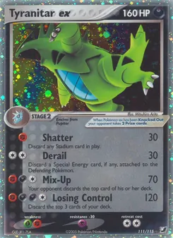 Tyranitar ex, Unseen Forces, no. 111