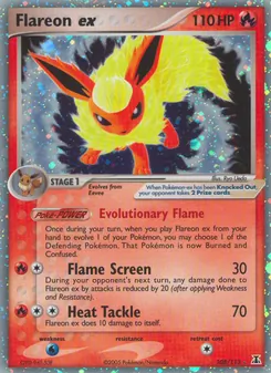 Flareon ex, Delta Species, no. 108