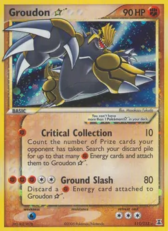Groudon Star, Delta Species, no. 111