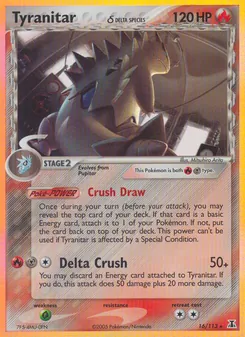 Tyranitar δ, Delta Species, no. 16