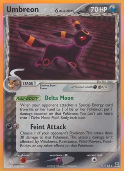 Umbreon δ, Delta Species, no. 17