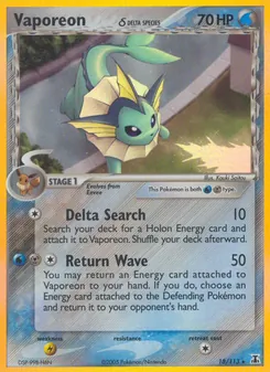 Vaporeon δ, Delta Species, no. 18