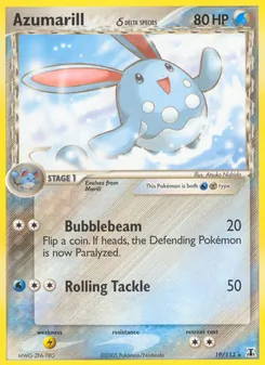 Azumarill δ, Delta Species, no. 19