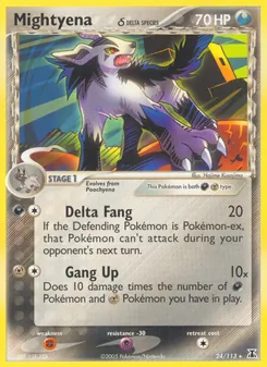 Mightyena δ, Delta Species, no. 24