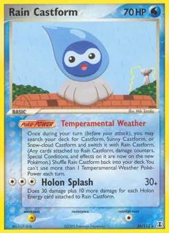 Rain Castform, Delta Species, no. 26