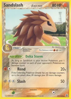Sandslash δ, Delta Species, no. 27