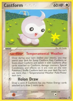 Castform, Delta Species, no. 34