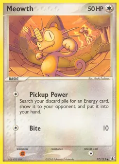 Meowth, Delta Species, no. 77