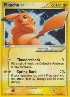 Pikachu Star, Holon Phantoms, no. 104
