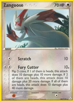 Zangoose, Holon Phantoms, no. 34