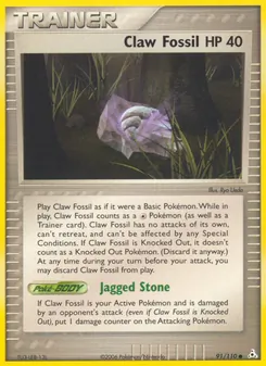 Claw Fossil, Holon Phantoms, no. 91