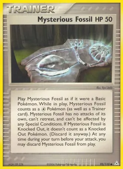 Mysterious Fossil, Holon Phantoms, no. 92