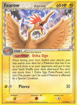 Fearow δ, Crystal Guardians, no. 18